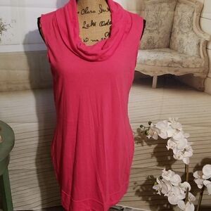 EXPRESS sleeveless hot pink tunic
